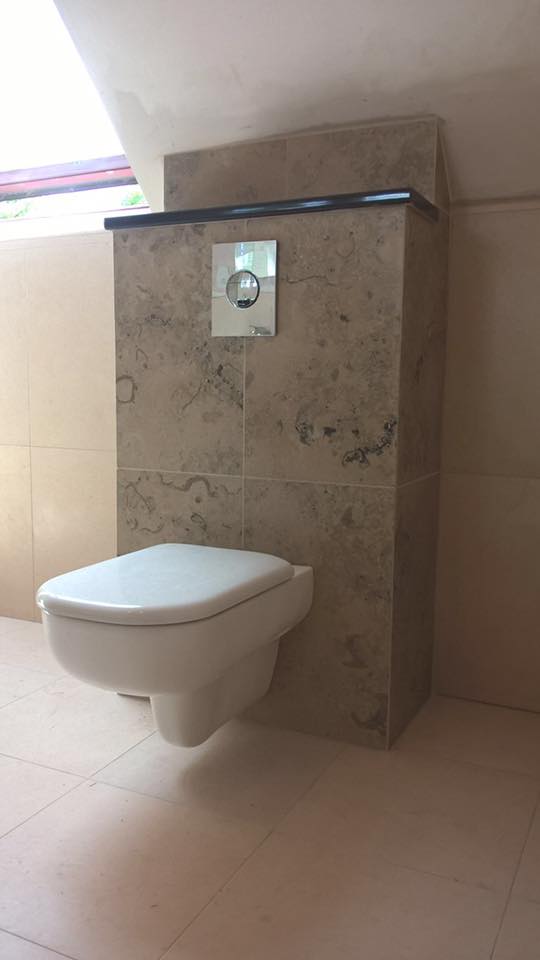 wall hung toilet in ensuite